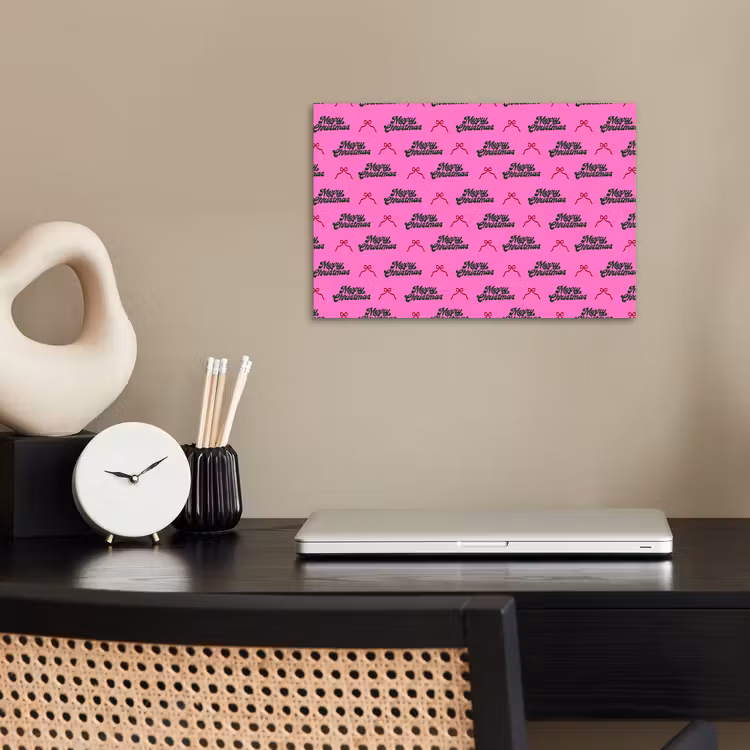 Poster - Text – Neon – Rosa – Weihnachten — 2
