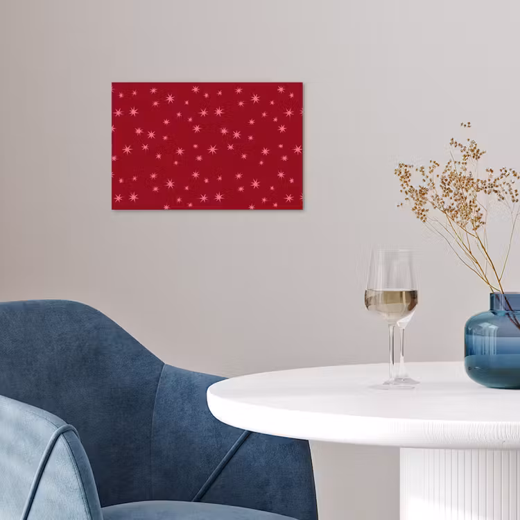 Poster - Stern – Rosa – Weihnachten – Rot — 4