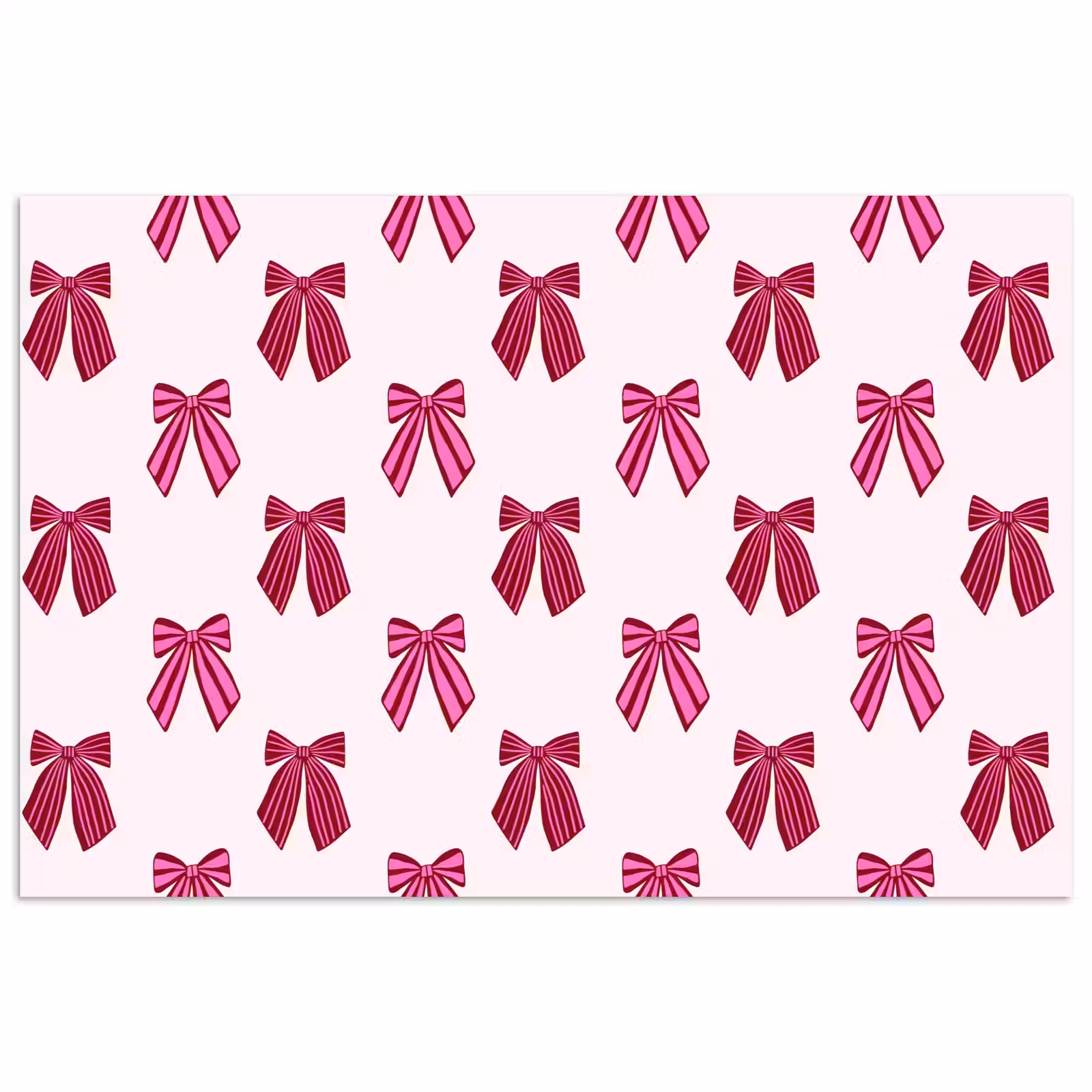 Poster - Schleifen – Weihnachten – Rosa — 1