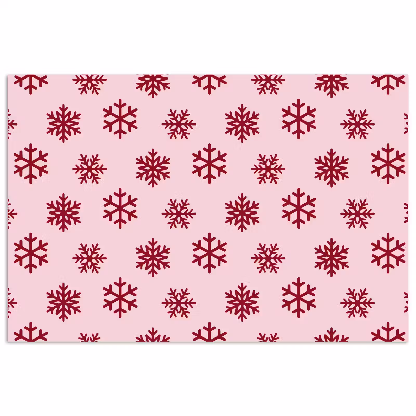 Poster - Schneeflocke – Rosa – Rot – Weihnachten — 1