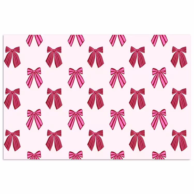 Poster - Schleifen – Weihnachten – Rosa — 1