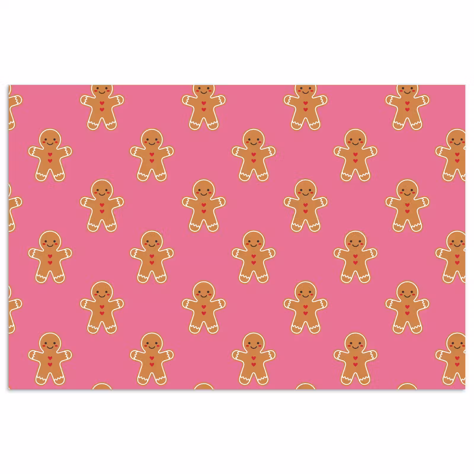 Poster - Lebkuchen – Weihnachten – Rosa – Braun — 1