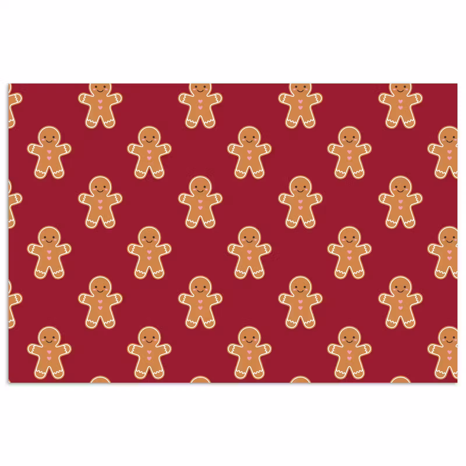 Poster - Lebkuchen – Weihnachten – Rot — 1