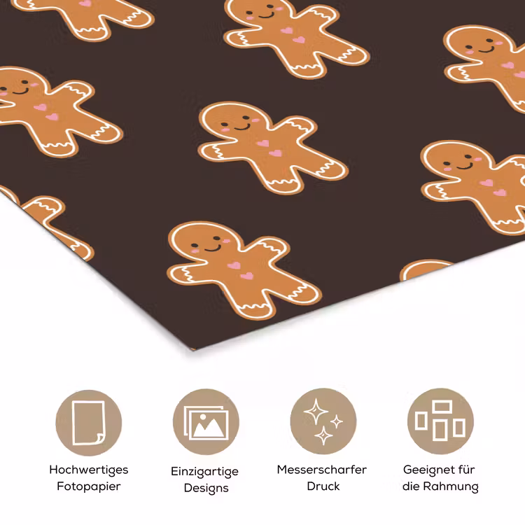 Poster - Lebkuchen – Braun – Weihnachten — 5