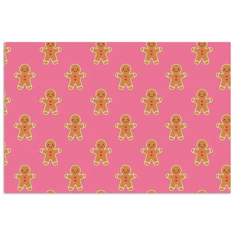 Poster - Lebkuchen – Weihnachten – Rosa – Braun — 1