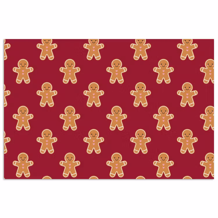 Poster - Lebkuchen – Weihnachten – Rot — 1