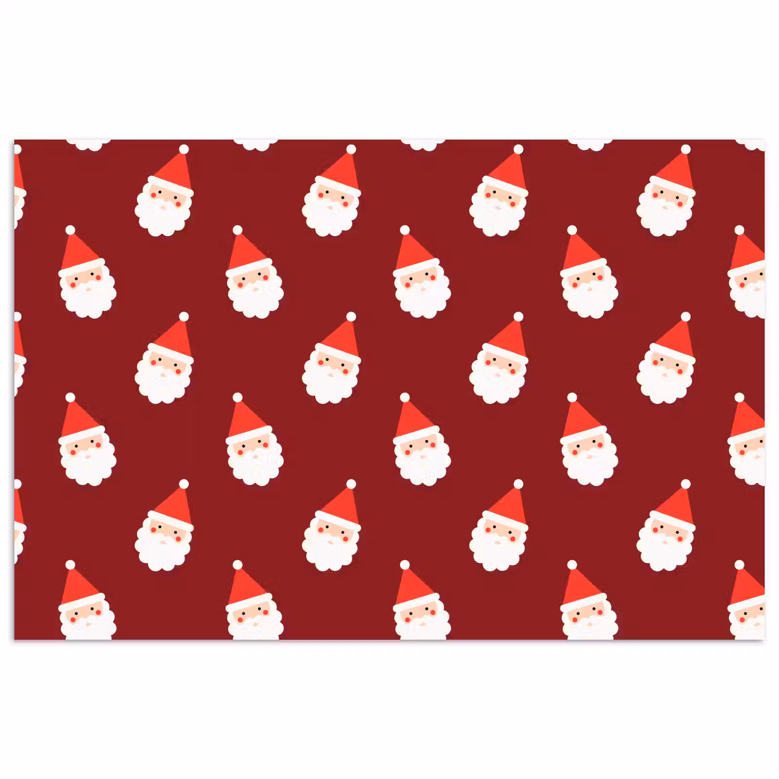 Poster - Weihnachten – Weihnachtsmann – Rot — 1