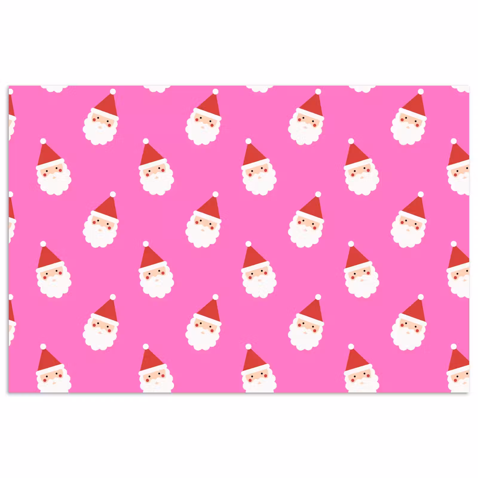 Poster - Weihnachtsmann – Weihnachten – Rosa – Rot — 1