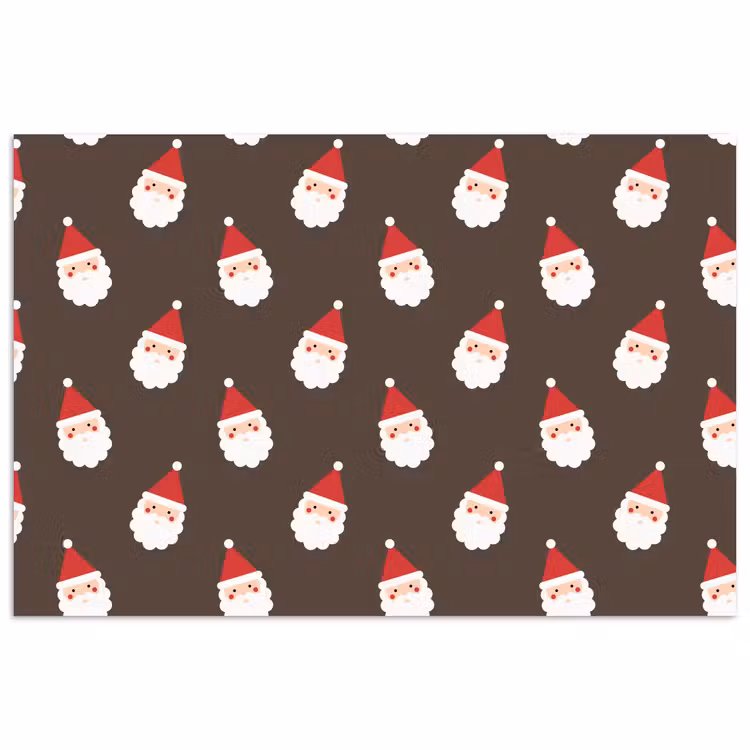 Poster - Weihnachtsmann – Weihnachten – Braun — 1