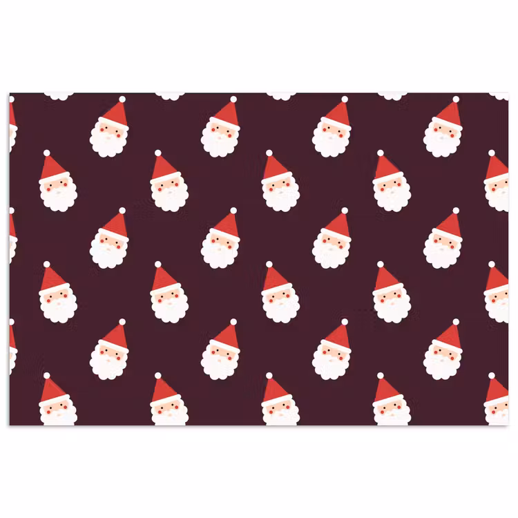 Poster - Weihnachtsmann – Weihnachten – Dunkel – Rot — 1
