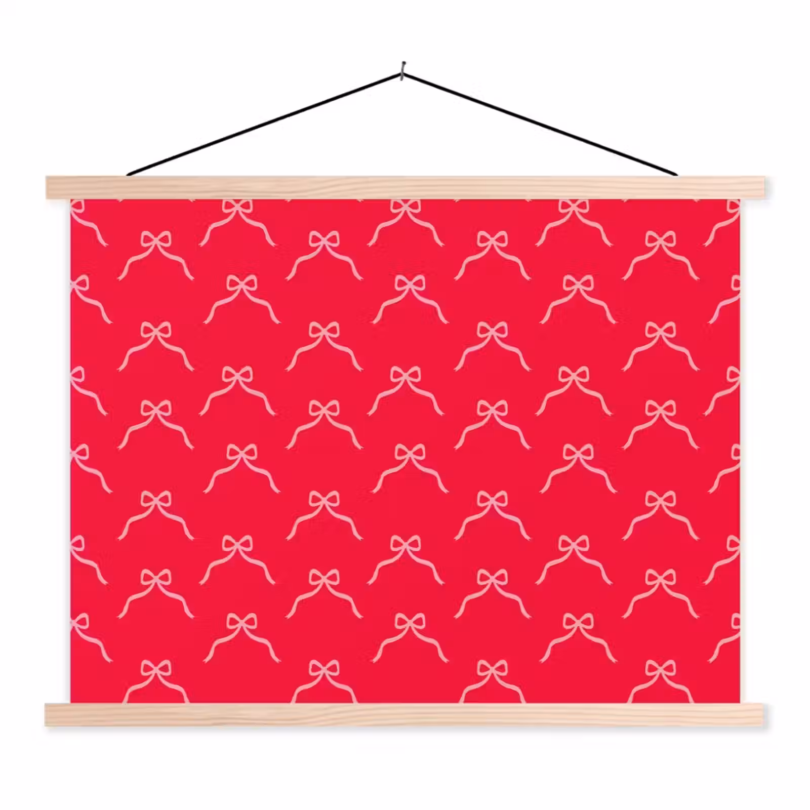 Stoffbild - Schleife – Rot – Weihnachten — 1