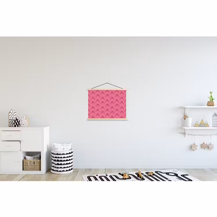 Stoffbild - Schleife – Rot – Rosa – Weihnachten — 2