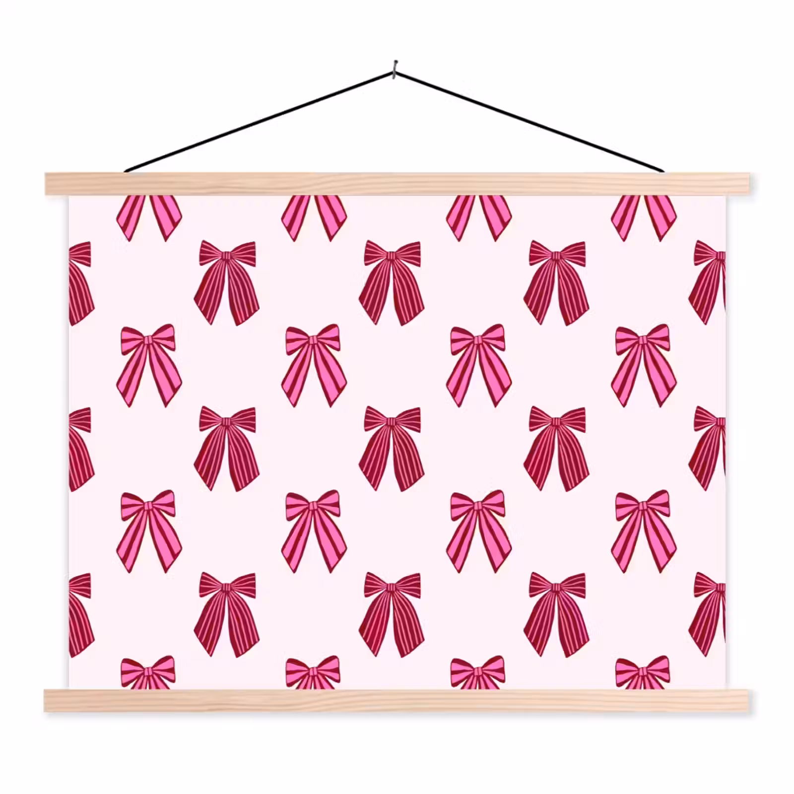Stoffbild - Schleifen – Weihnachten – Rosa — 1