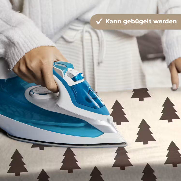 Wandteppich - Weihnachtsbaum – Creme – Grau — 10