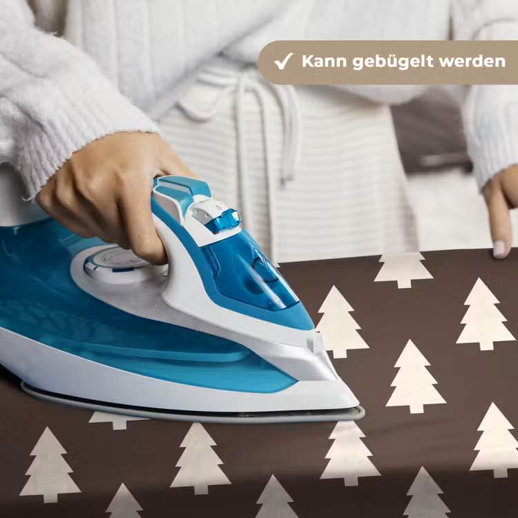 Wandteppich - Weihnachtsbaum – Grau – Cremefarben — 10