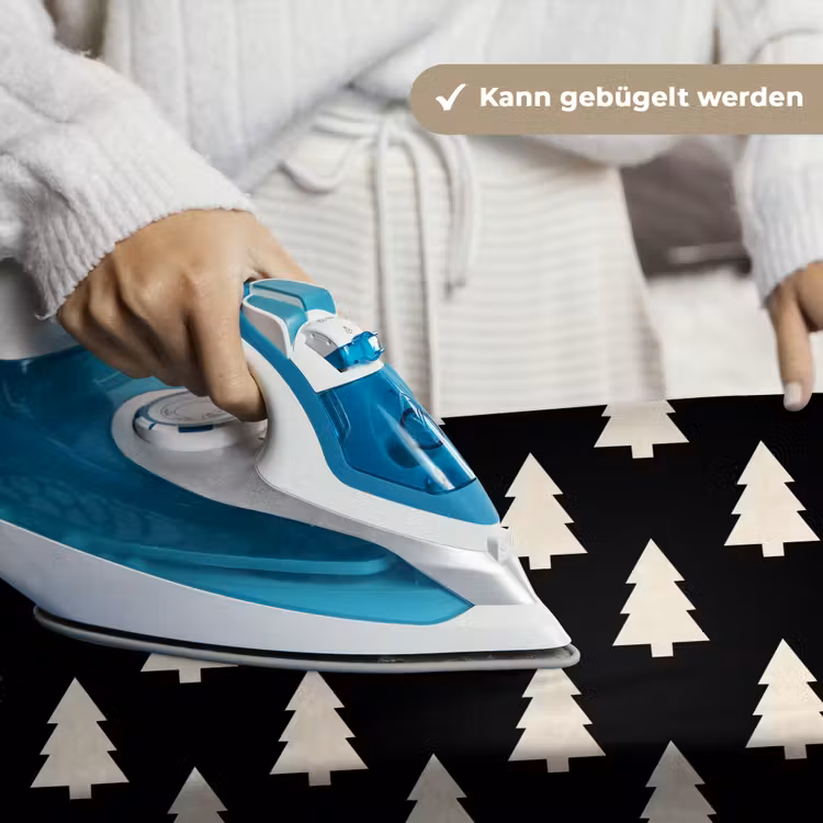 Wandteppich - Weihnachtsbaum – Schwarz – Weiß — 10