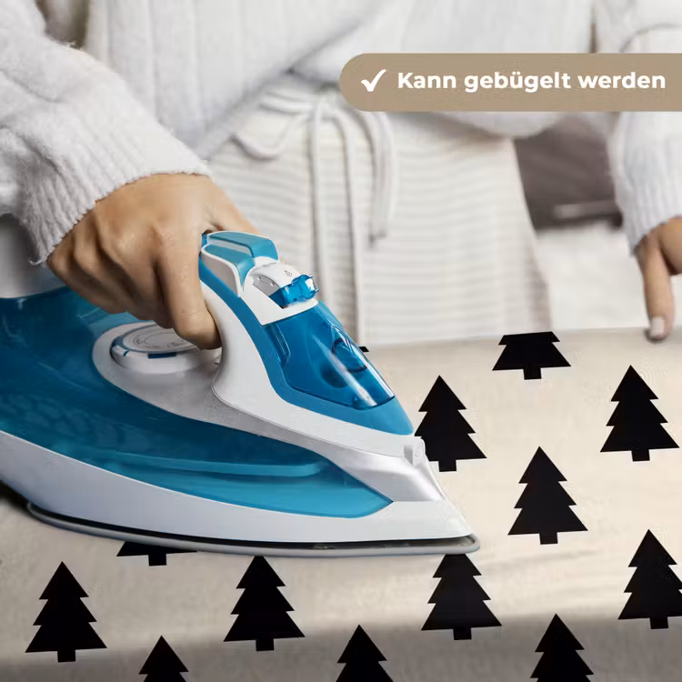 Wandteppich - Weihnachtsbaum – Weiß – Schwarz — 10