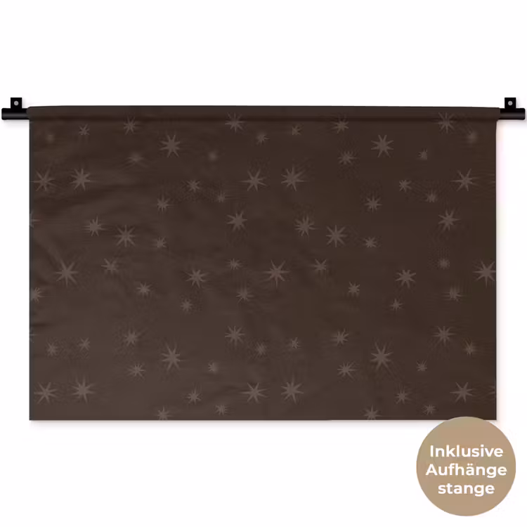 Wandteppich - Braun – Sterne – Weihnachten — 9