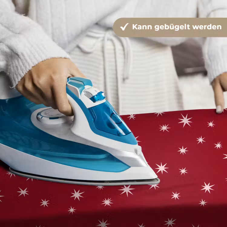 Wandteppich - Rot – Weiß – Weihnachten – Stern — 10