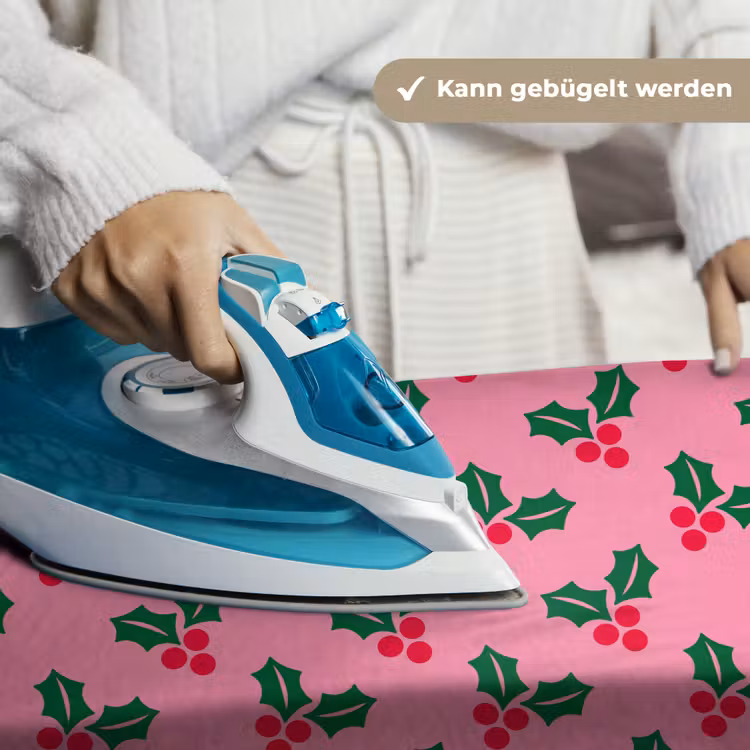 Wandteppich - Stechpalme – Weihnachten – Rosa — 10