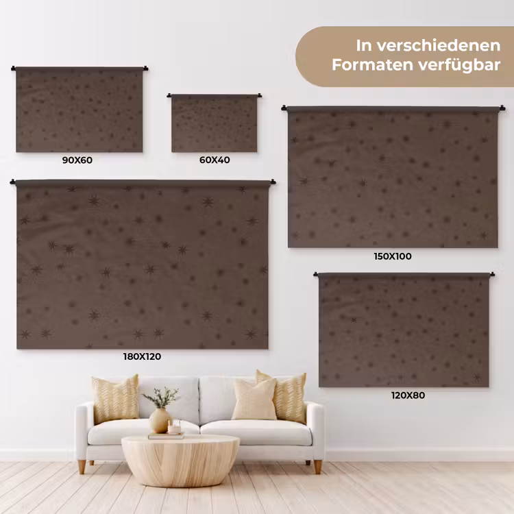 Wandteppich - Stern – Braun – Weihnachten — 8