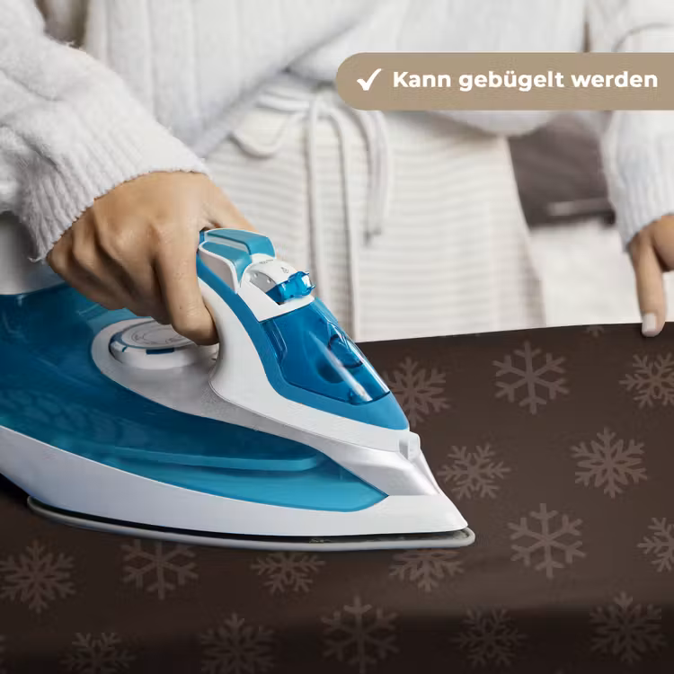 Wandteppich - Schneeflocke – Braun – Weihnachten — 10