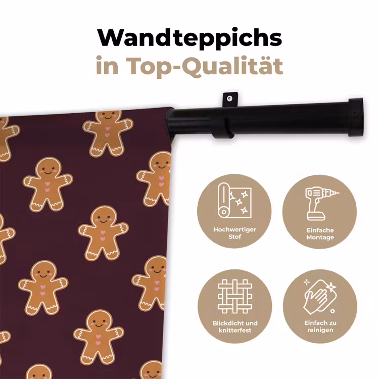Wandteppich - Lebkuchen – Weihnachten – Burgund — 7