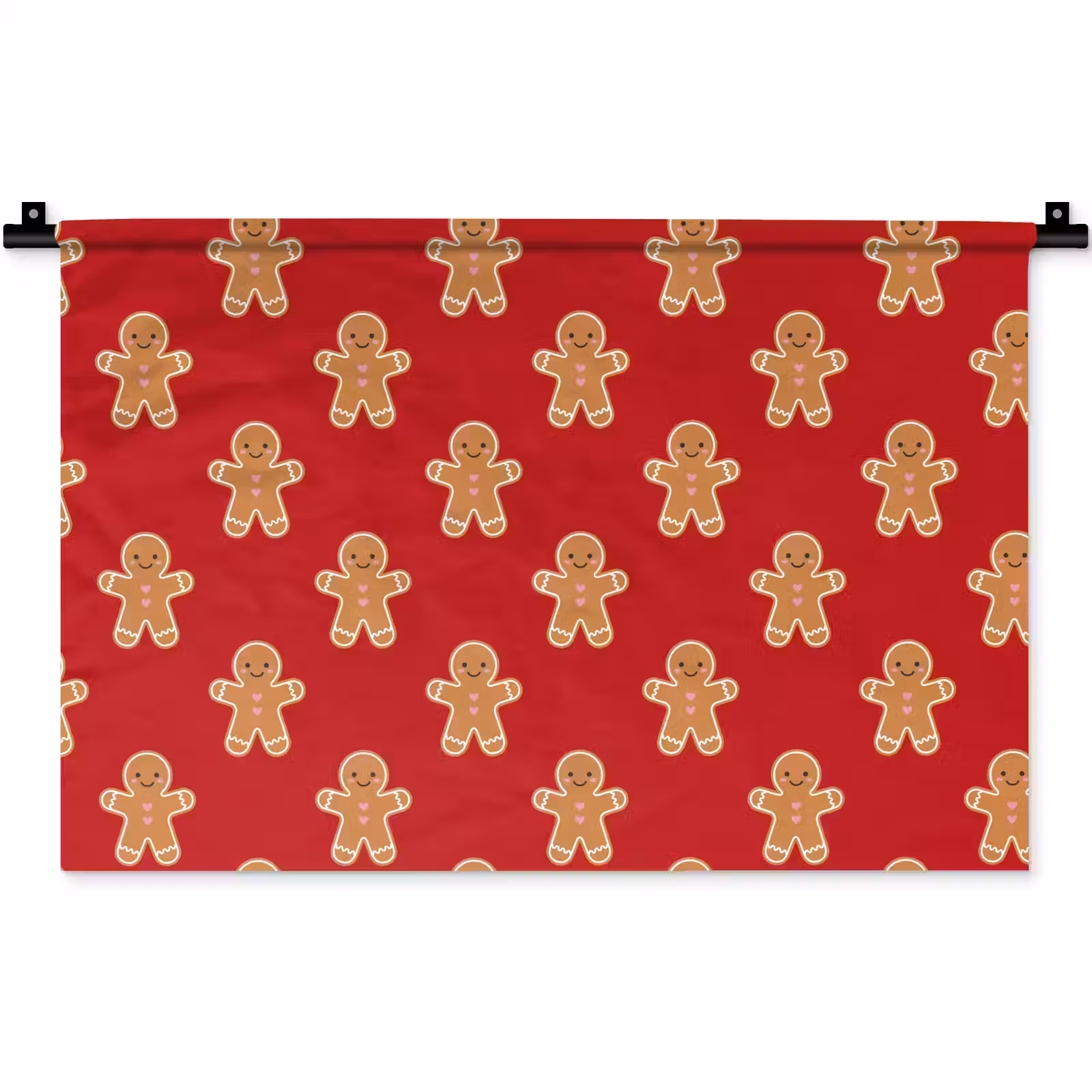 Wandteppich - Lebkuchen – Weihnachten – Rot — 1