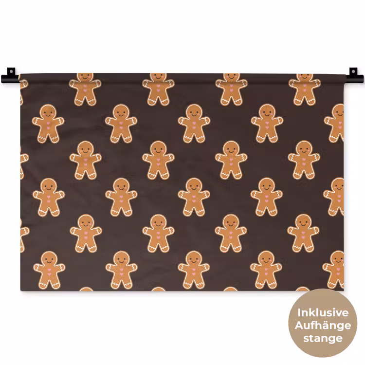 Wandteppich - Lebkuchen – Braun – Weihnachten — 9