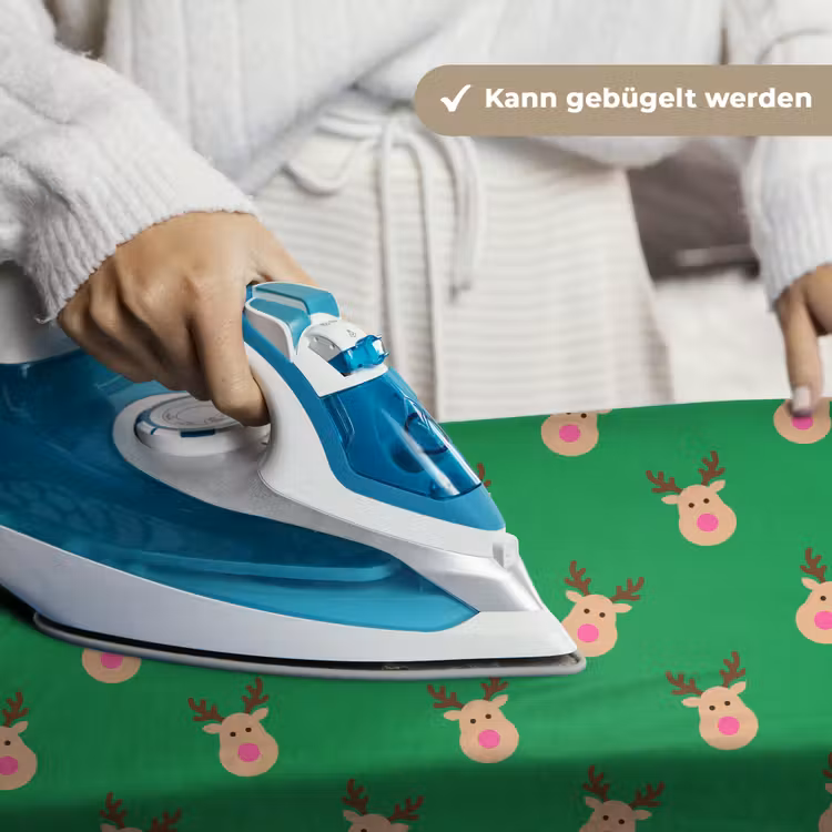 Wandteppich - Rentiere – Weihnachten – Neon – Grün — 10