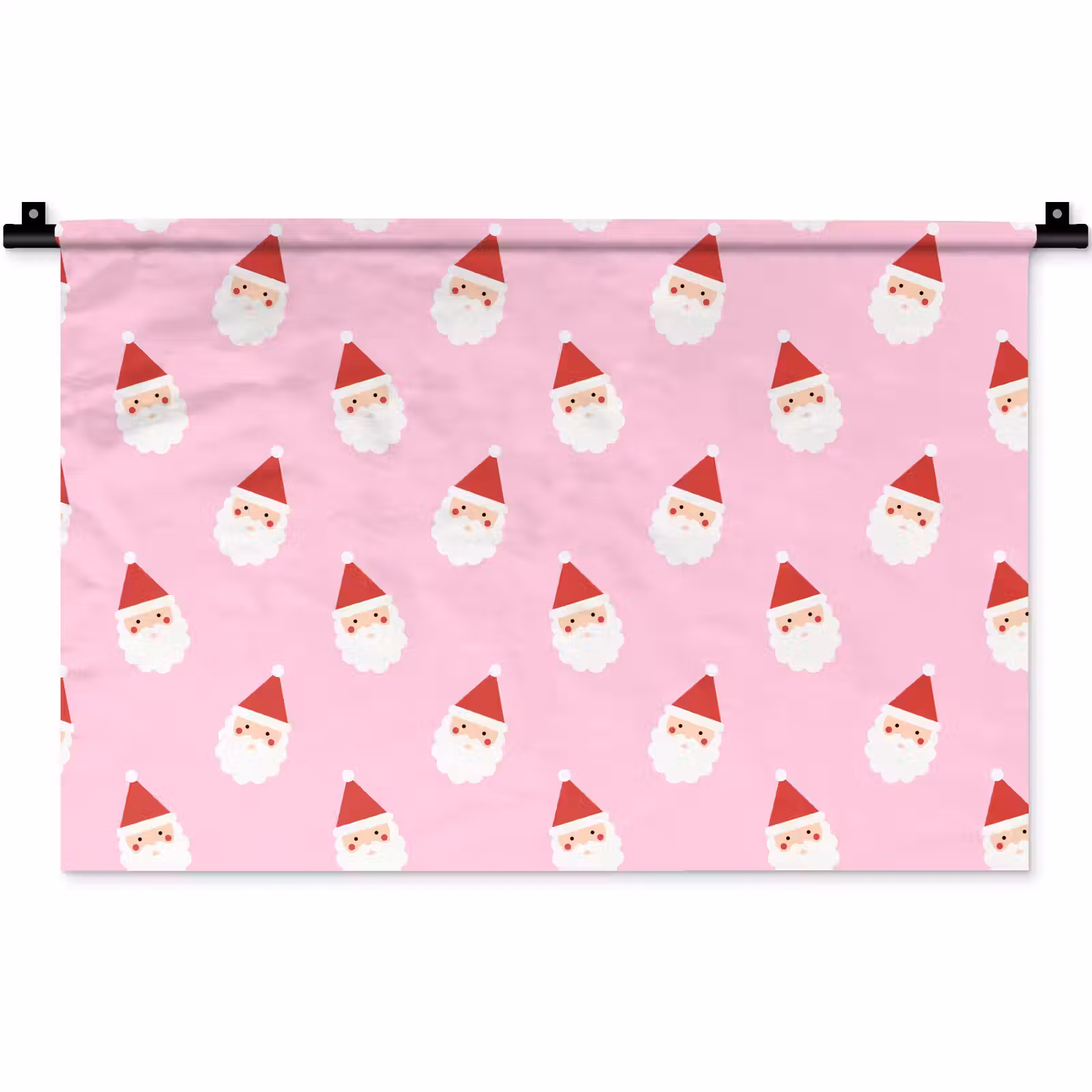 Wandteppich - Weihnachtsmann – Weihnachten – Rosa — 1