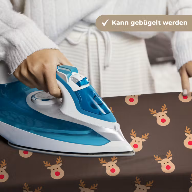 Wandteppich - Weihnachten – Rentiere – Braun — 10