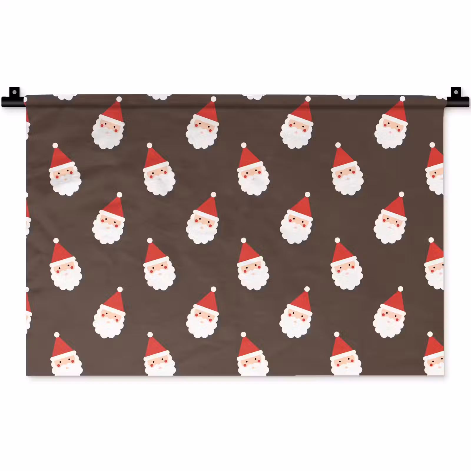 Wandteppich - Weihnachtsmann – Weihnachten – Braun — 1