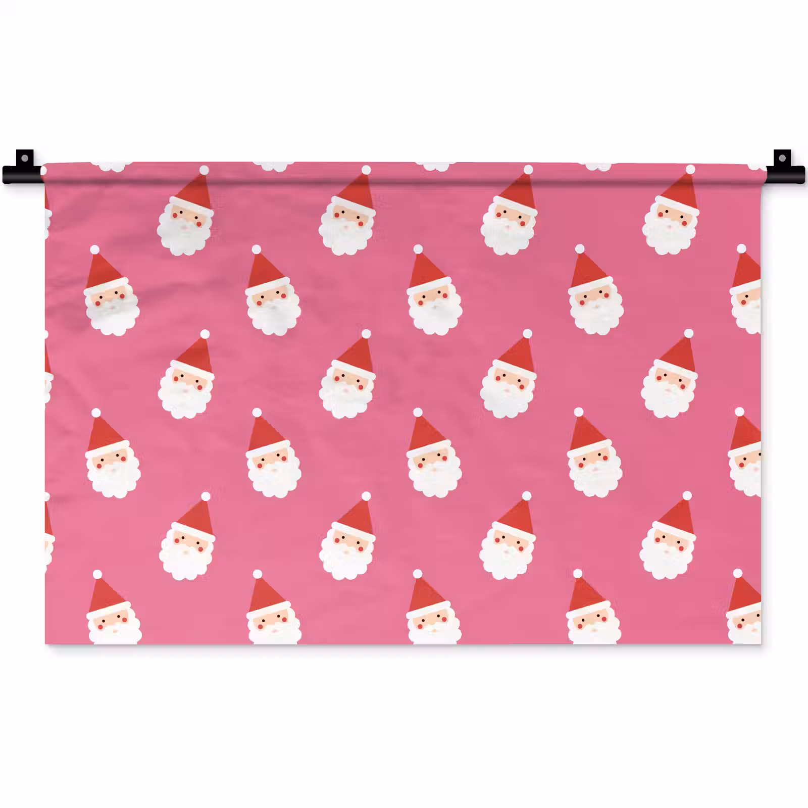 Wandteppich - Weihnachtsmann – Weihnachten – Rot – Rosa — 1