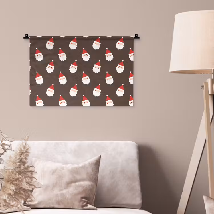 Wandteppich - Weihnachtsmann – Weihnachten – Braun — 2