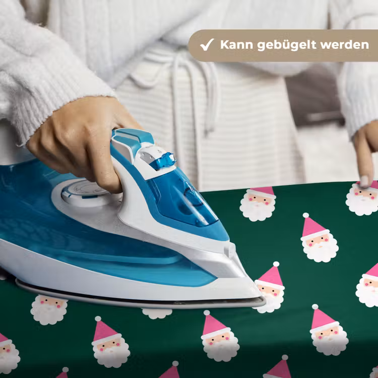 Wandteppich - Weihnachtsmann – Weihnachten – Grün – Rosa — 10