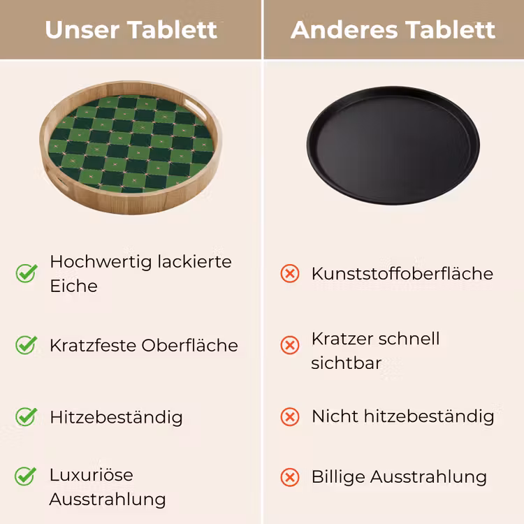 Tablett - Stern – Grün – Rosa – Weihnachten — 3