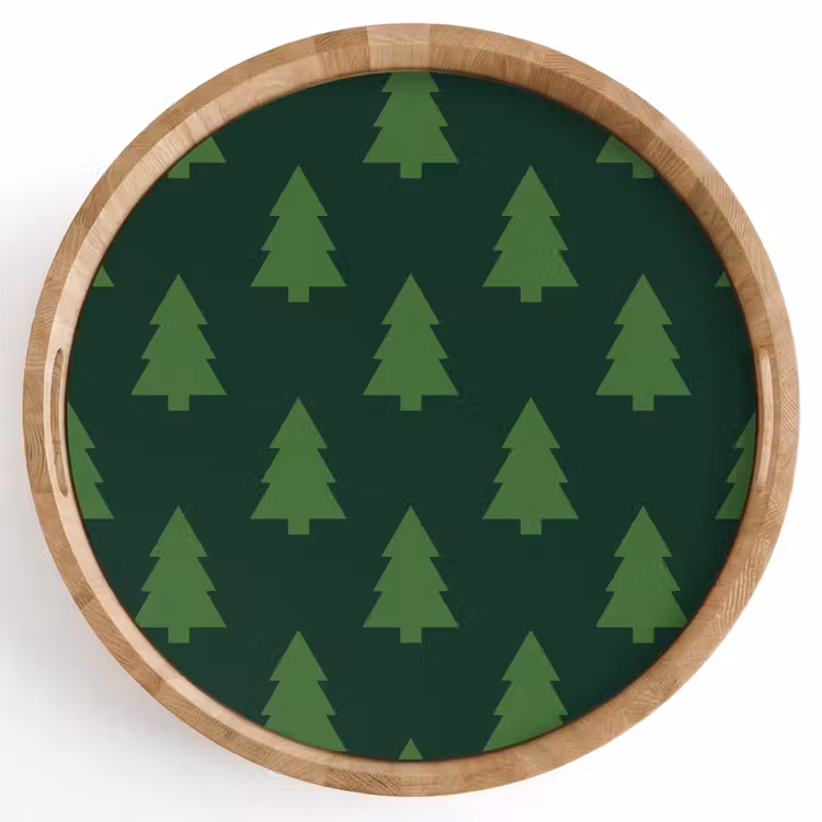 Tablett - Weihnachtsbaum – Grün – Weihnachten — 1