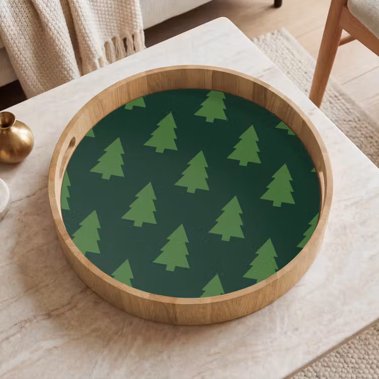 Tablett - Weihnachtsbaum – Grün – Weihnachten — 2