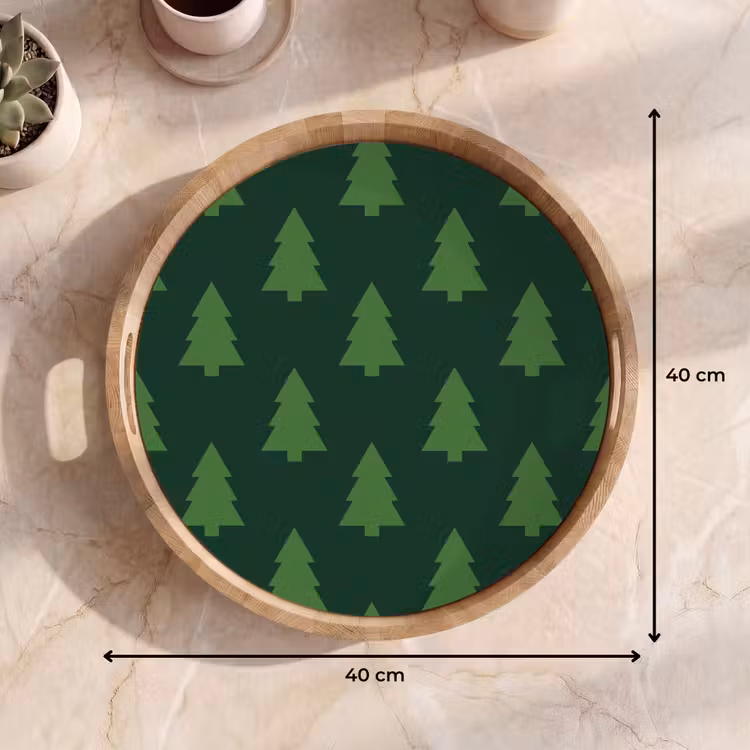 Tablett - Weihnachtsbaum – Grün – Weihnachten — 9