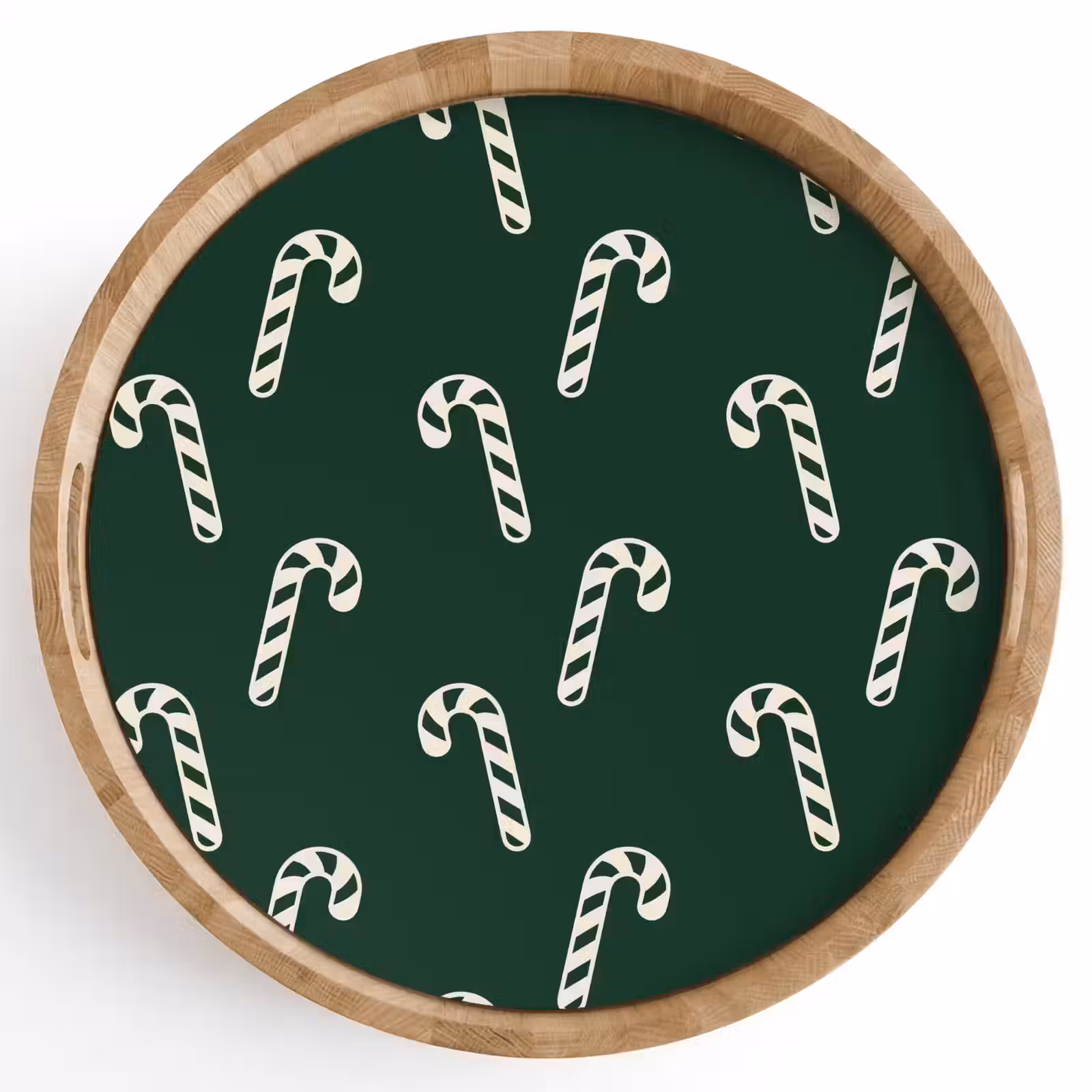Tablett - Weihnachten – Grün – Weiß – Zuckerstange — 1