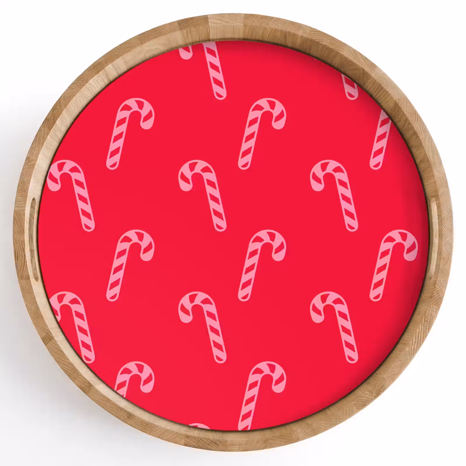 Tablett - Weihnachten – Rosa – Rot – Zuckerstange — 1