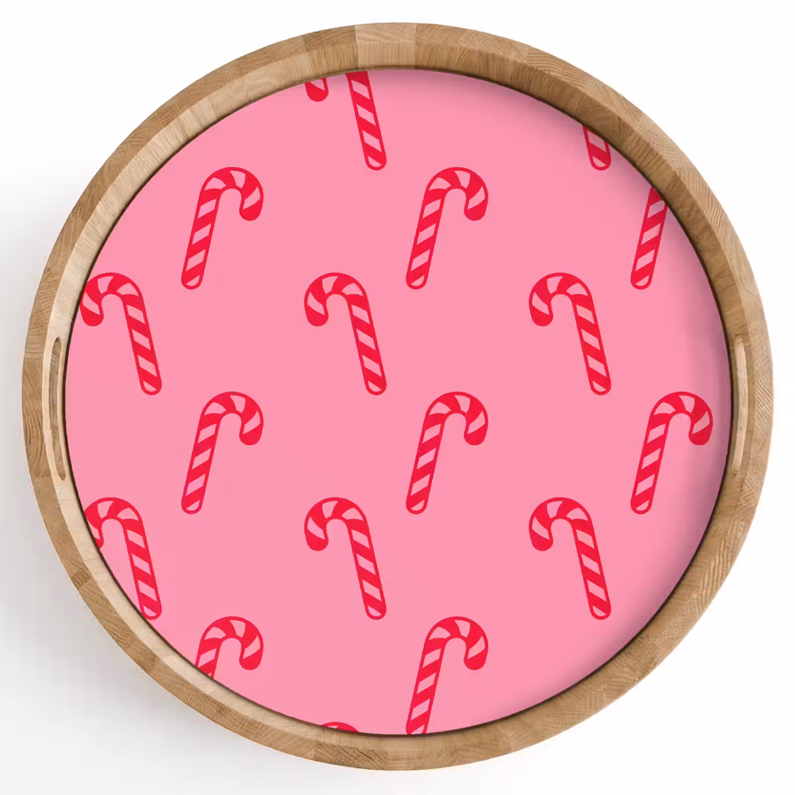 Tablett - Weihnachten – Rot – Rosa – Zuckerstange — 1