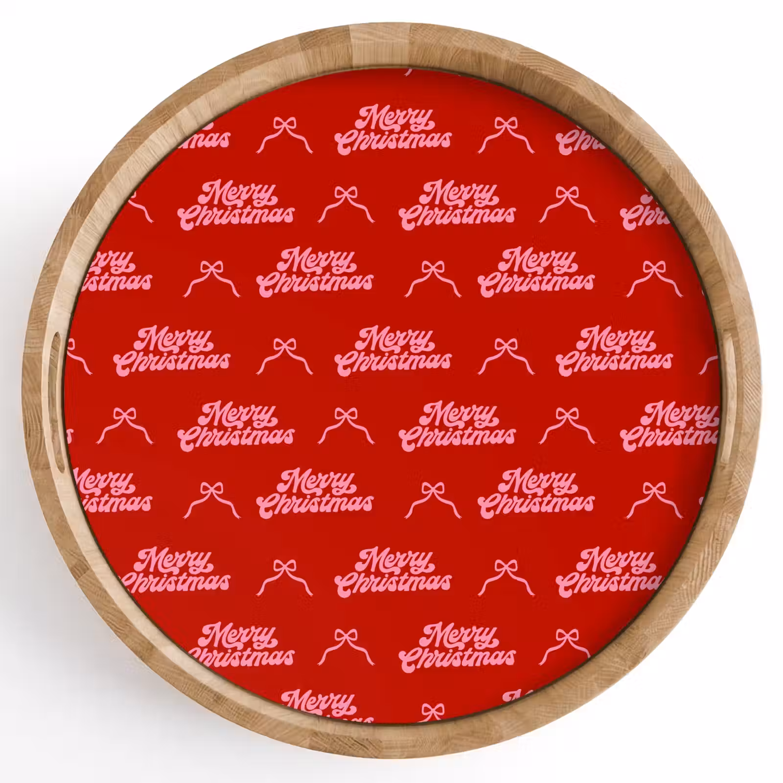 Tablett - Text – Schleife – Rosa – Rot — 1