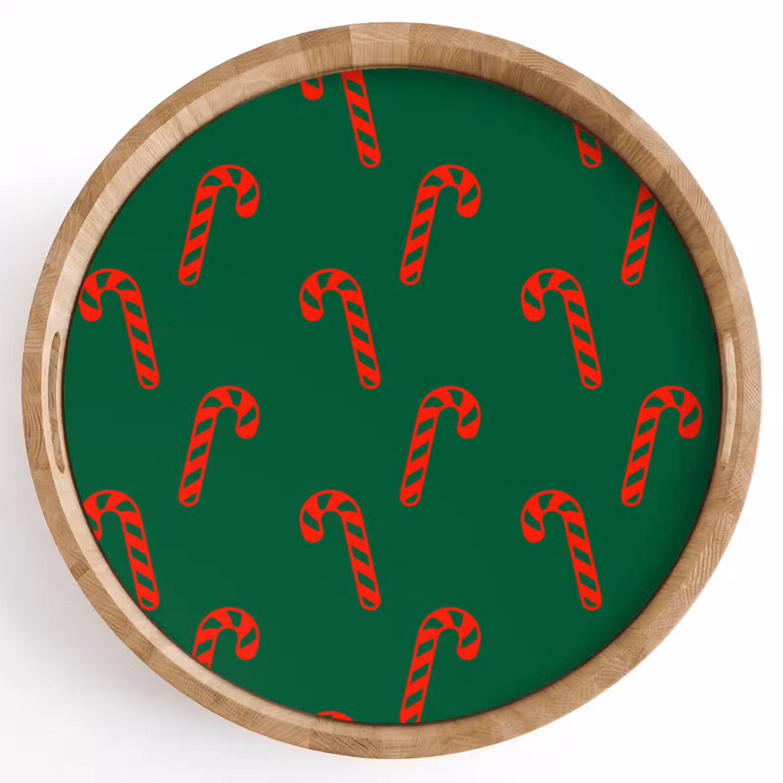 Tablett - Weihnachten – Grün – Rot – Zuckerstange — 1