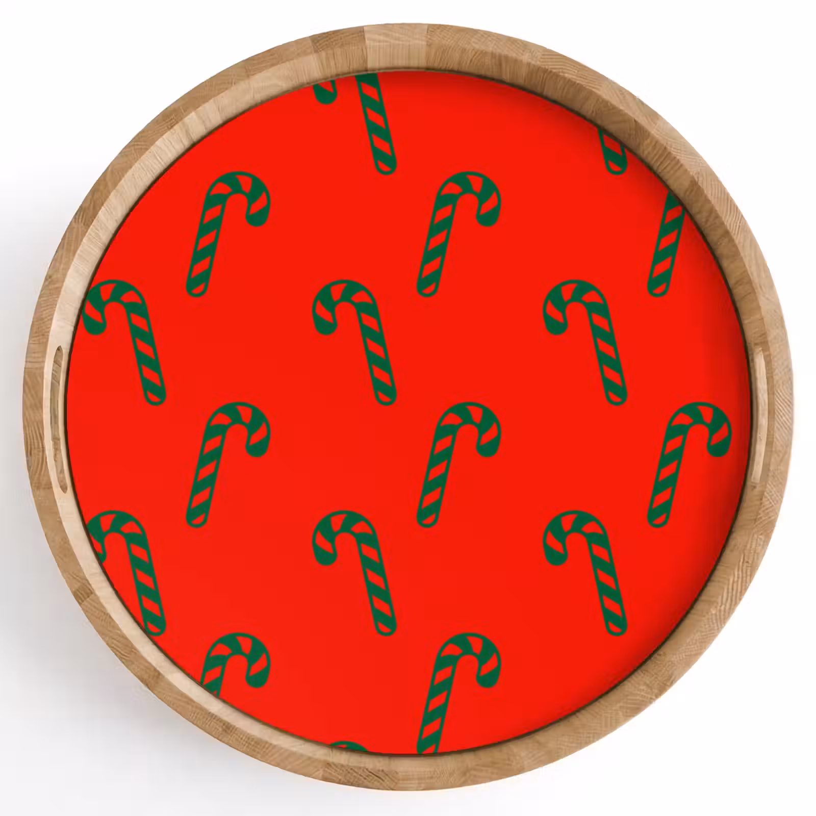 Tablett - Weihnachten – Rot – Grün – Zuckerstange — 1