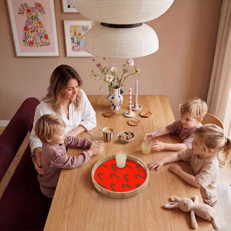 Tablett - Weihnachten – Rot – Grün – Zuckerstange — 7