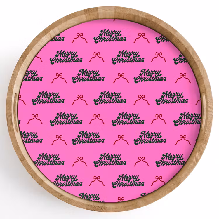 Tablett - Text – Neon – Rosa – Weihnachten — 1