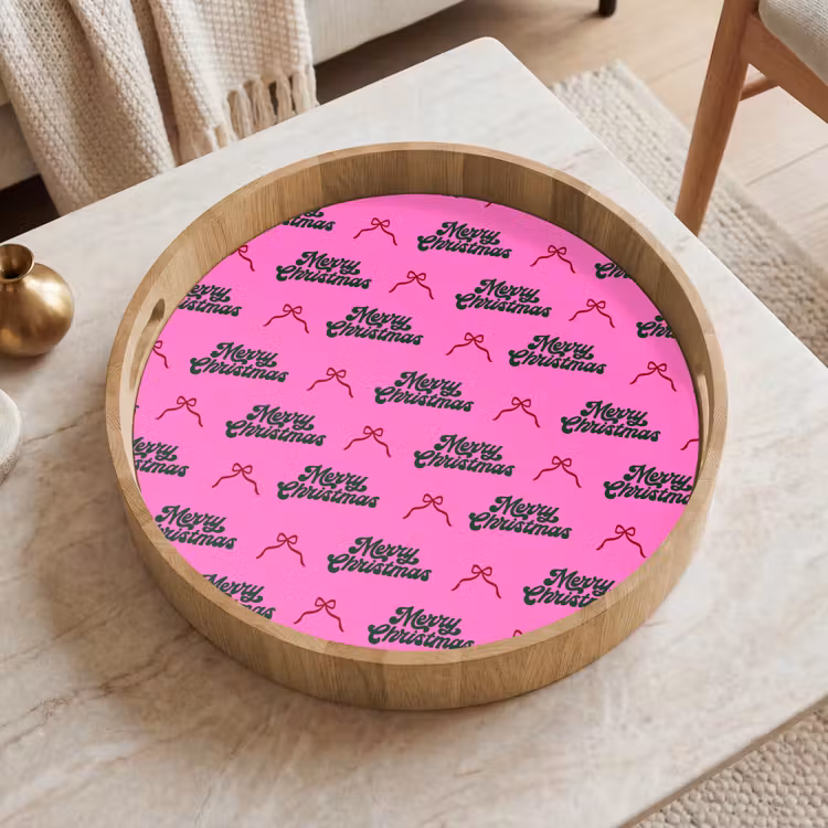 Tablett - Text – Neon – Rosa – Weihnachten — 2