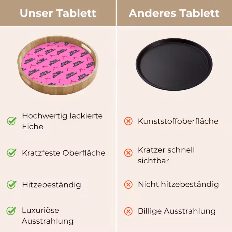 Tablett - Text – Neon – Rosa – Weihnachten — 3